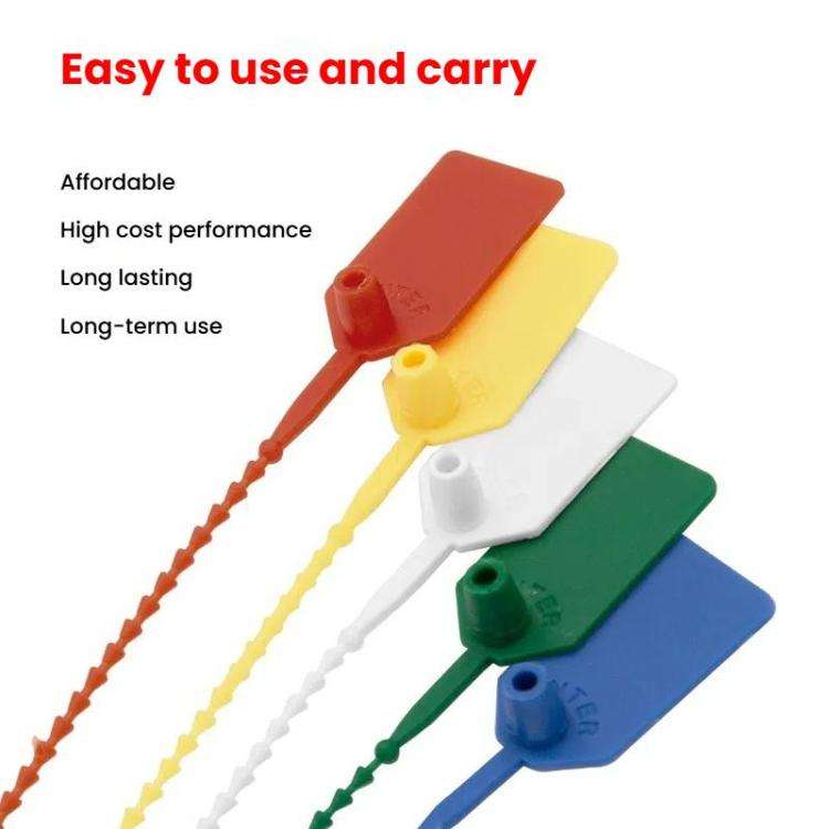 100pcs /Pack Plastic Seals Beaded Type Security Seals Container Fire Equipment Nylon Ties Snap Ta...