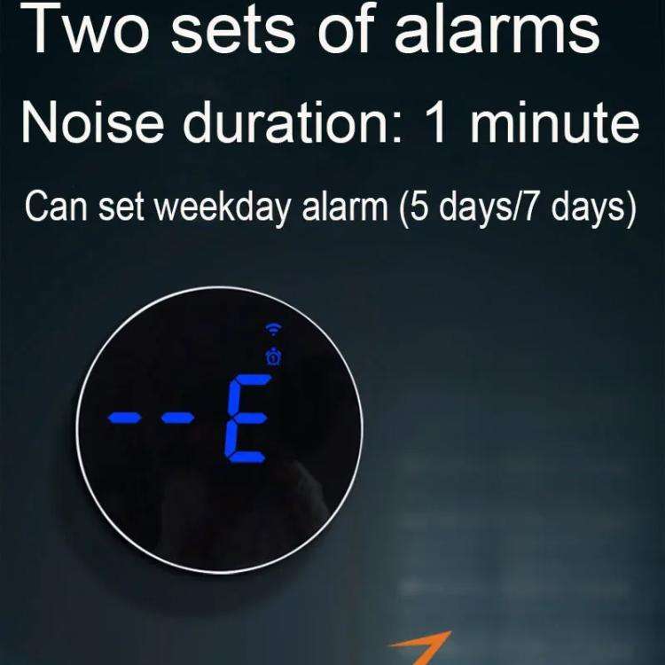 Wifi App Control LED Digital Wall Clock With RGB Light Multi-Functional Alarm Clock(White Shell B...