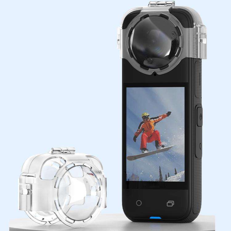 For Insta360 X4 HEPAIL AC37 Lens Anti-fog Snap-on Protective Mirror Front and Rear Lens Protectors