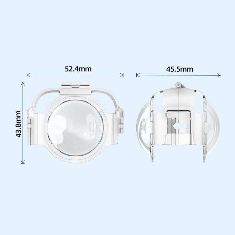 For Insta360 X4 HEPAIL AC37 Lens Anti-fog Snap-on Protective Mirror Front and Rear Lens Protectors
