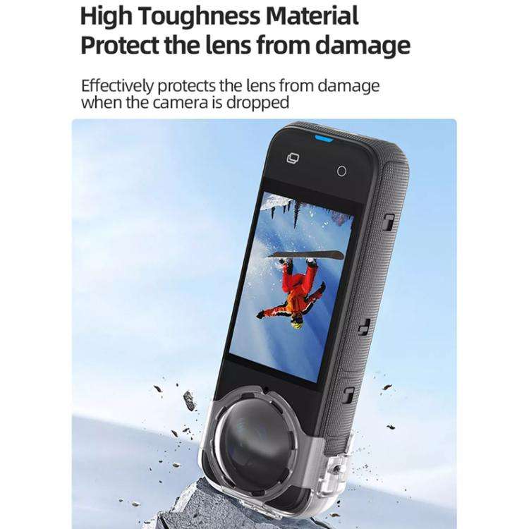 For Insta360 X4 HEPAIL AC37 Lens Anti-fog Snap-on Protective Mirror Front and Rear Lens Protectors