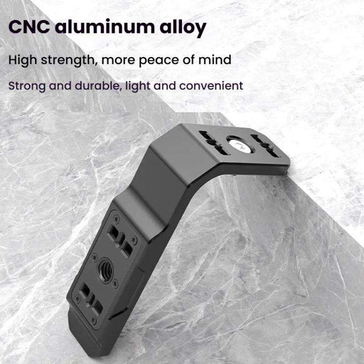 For Insta360 X4 / X3 HEPAIL AC56 Vertical Horizontal Magnetic Metal Bracket
