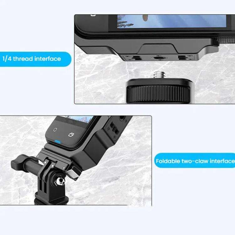 For Insta360 X4 / X3 HEPAIL AC56 Vertical Horizontal Magnetic Metal Bracket