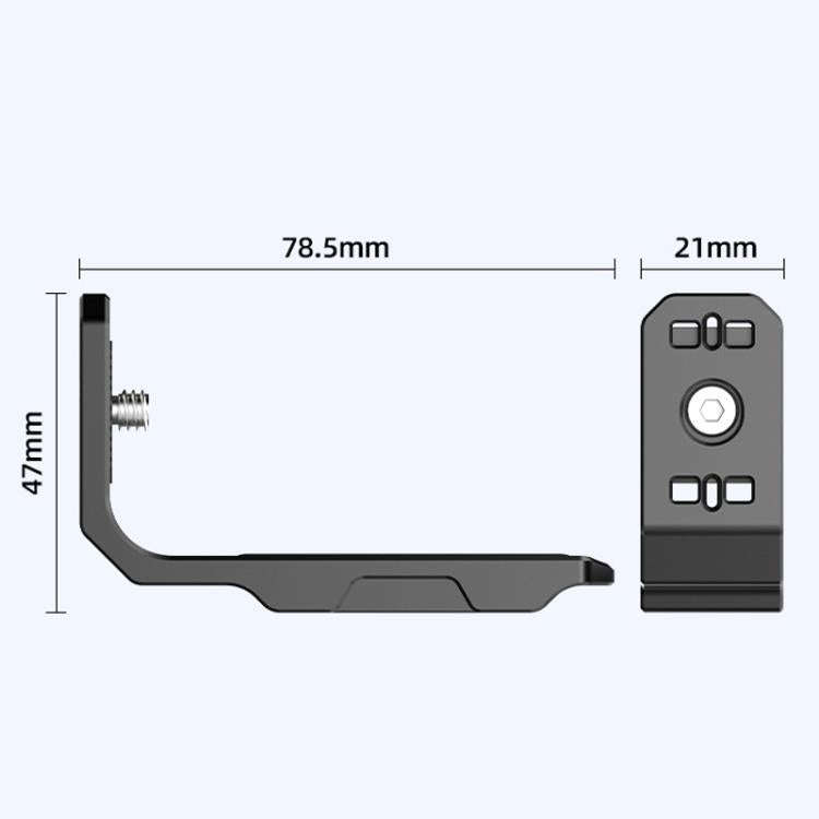 For Insta360 X4 / X3 HEPAIL AC56 Vertical Horizontal Magnetic Metal Bracket