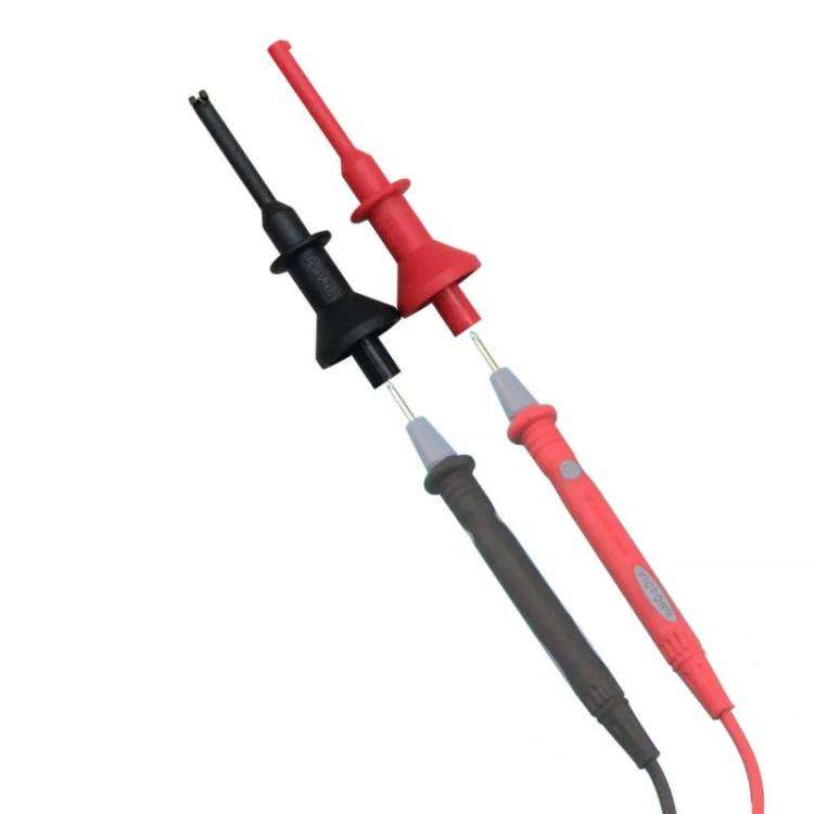 1pair Universal Multimeter Extended Telescopic Test Hook(2mm Straight Plug)