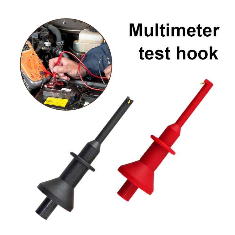 1pair Universal Multimeter Extended Telescopic Test Hook(2mm Straight Plug)