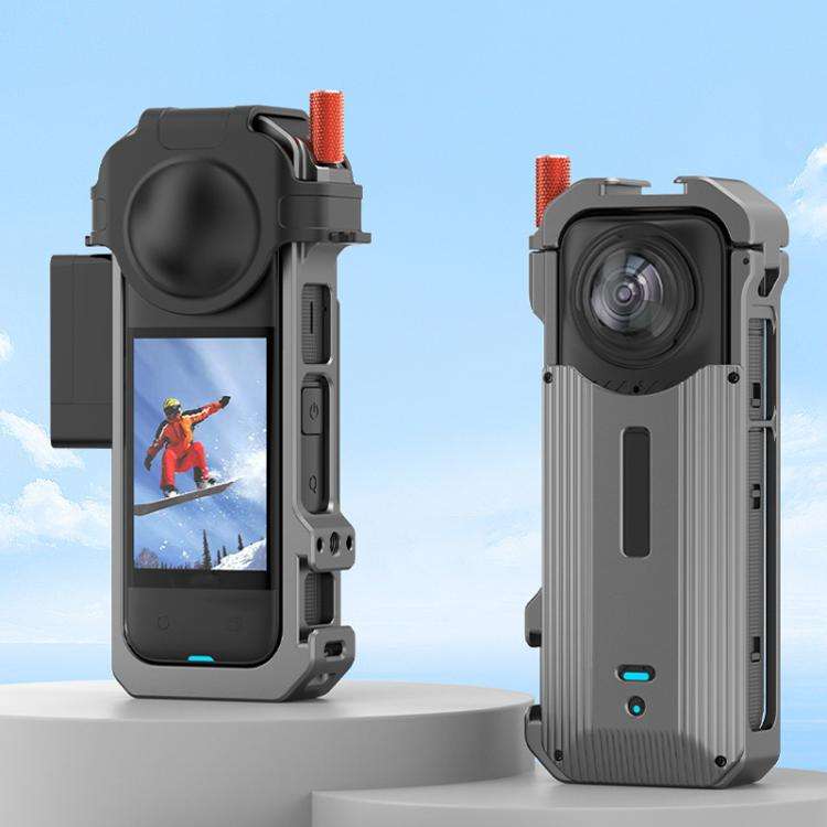 For Insta360 X4 HEPAIL Metal Heat Dissipation Magnetic Rabbit Cage