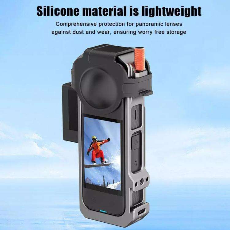 For Insta360 X4 HEPAIL Metal Heat Dissipation Magnetic Rabbit Cage
