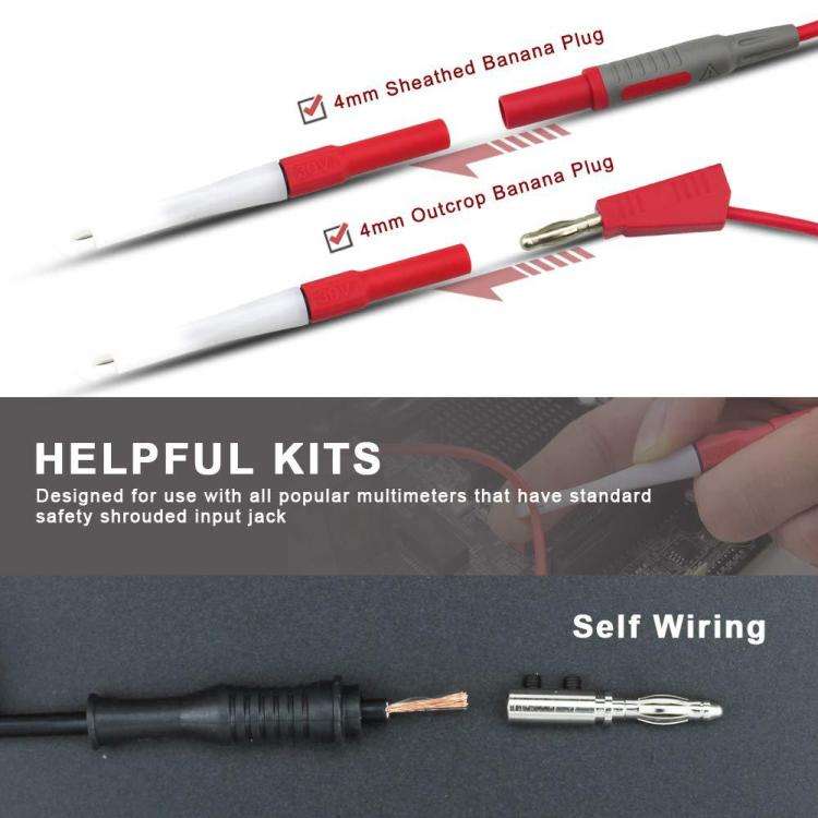 4pcs /Set 0.7mm Multimeter Non-Destructive Probe Electrical Auto Repair Test Probe(BC0003001500)
