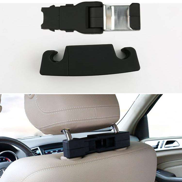Car Hook Car Seatback Hanging Hook Auto Clothes Bag Hanger, Style: Without Suction Cup