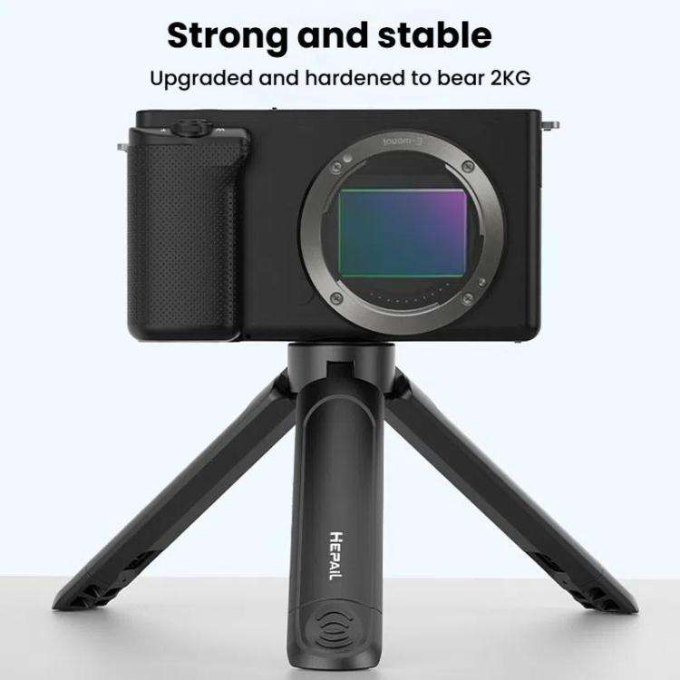 HEPAIL TD01 Desktop Handheld Tripod Photography Mini Camera Telescopic Small Three Legs