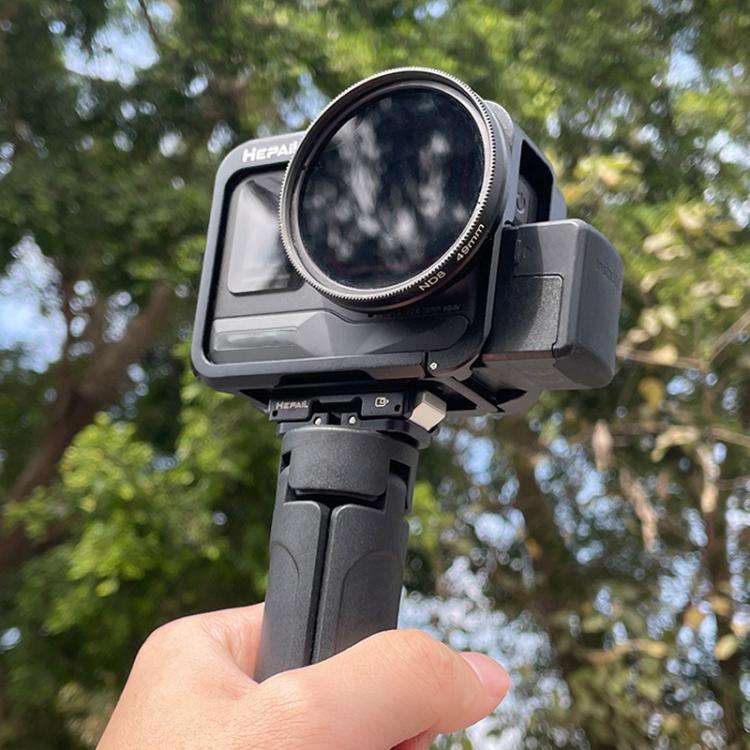 HEPAIL TD01 Desktop Handheld Tripod Photography Mini Camera Telescopic Small Three Legs