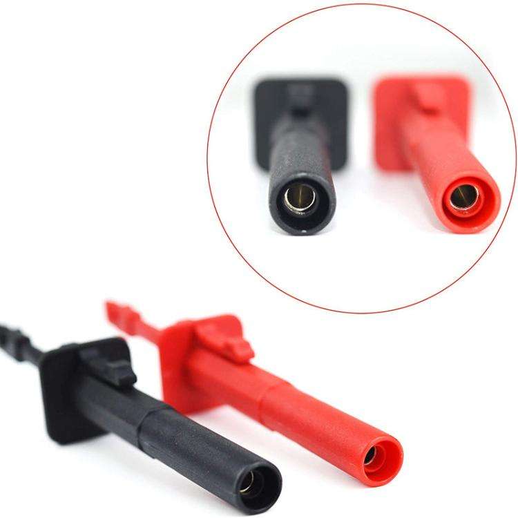 Multimeter Fast Non-destructive Auto Repair Test Probe Hook(Black)