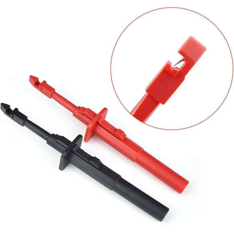 Multimeter Fast Non-destructive Auto Repair Test Probe Hook(Black)