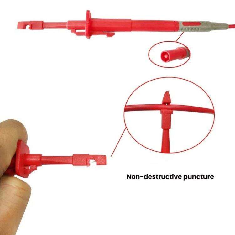 Multimeter Fast Non-destructive Auto Repair Test Probe Hook(Black)
