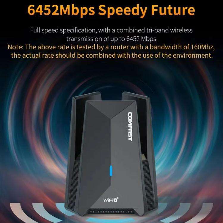 COMFAST CF-987BE Tri-band 6500Mbps WiFi7 USB 3.0 Wireless Network Adapter