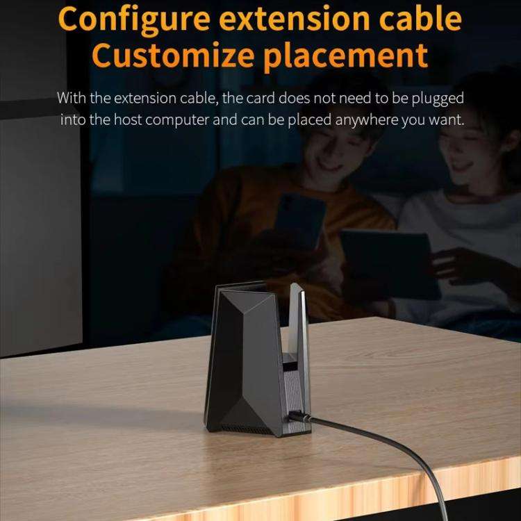 COMFAST CF-987BE Tri-band 6500Mbps WiFi7 USB 3.0 Wireless Network Adapter