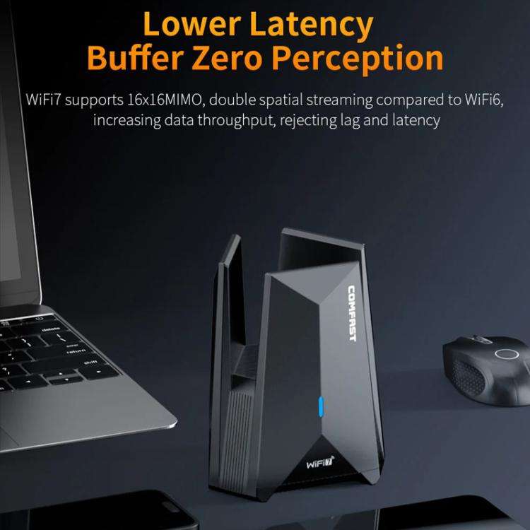 COMFAST CF-987BE Tri-band 6500Mbps WiFi7 USB 3.0 Wireless Network Adapter