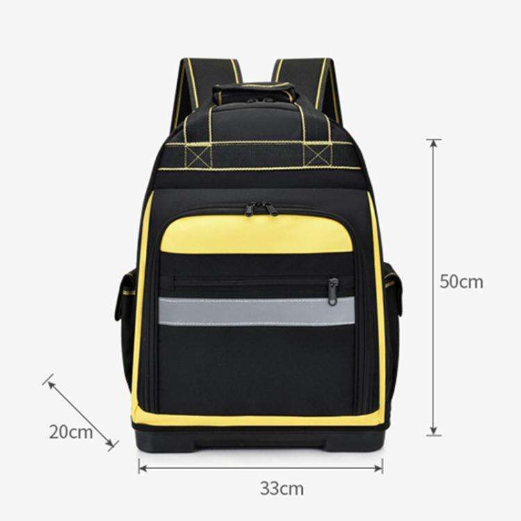 Multifunctional Oxford Cloth Tool Shoulder Bag Electrician Bag(Black)