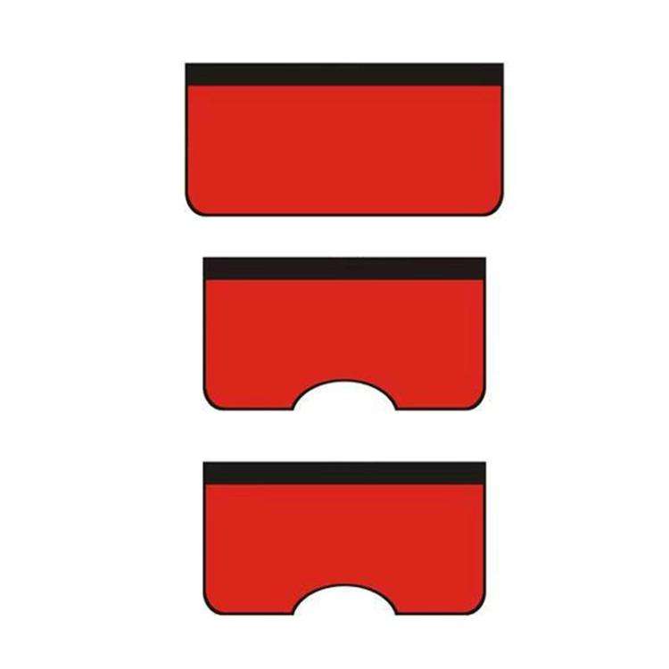 3pcs /Set Car Repair Fender Maintenance Washed Leather Protective Pad, Size: Large(Red)
