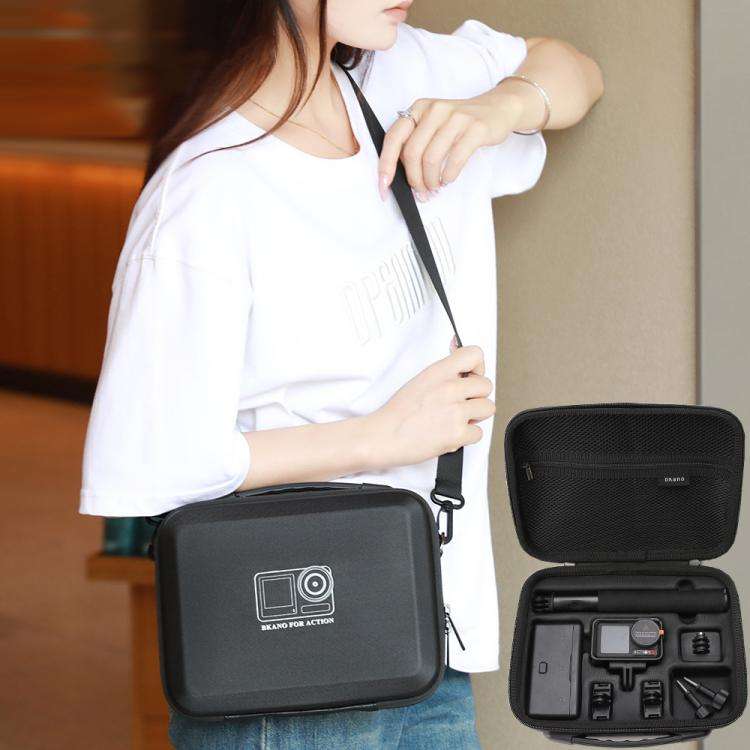 BKANO For DJI Osmo Action 3 / 4 / 5 Pro Sports Camera Storage Bag Portable Protective Bag Case(Bl...
