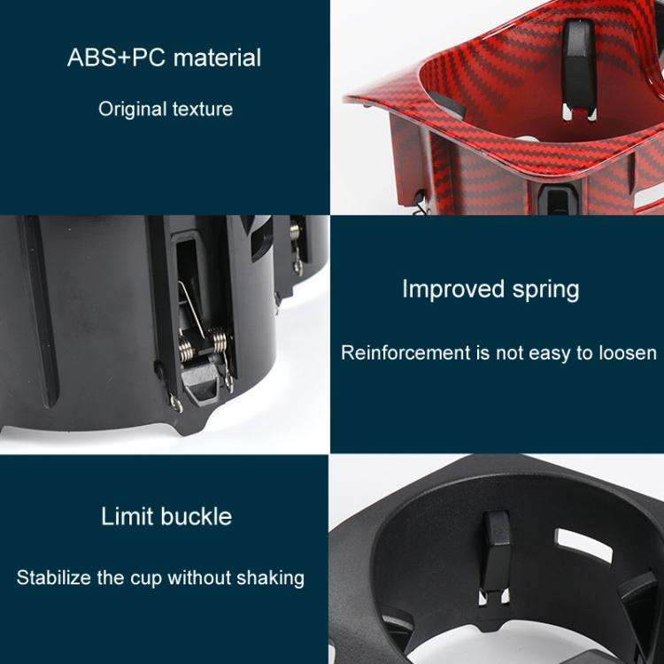 For Mercedes-Benz C-Class W205 / GLC W253 / E-Class W213 Center Console Beverage Cup Holder 20568...