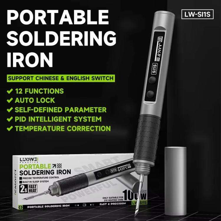 LUOWEI SI1S Intelligent Soldering Iron 100W Automatic Sleeping Thermostat Repair Soldering Iron Pen