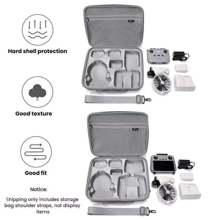BKANO For DJI Flip Smooth Flying Tri-Power Kit Storage Bag Shock Absorbing Storage Case Backpack(...