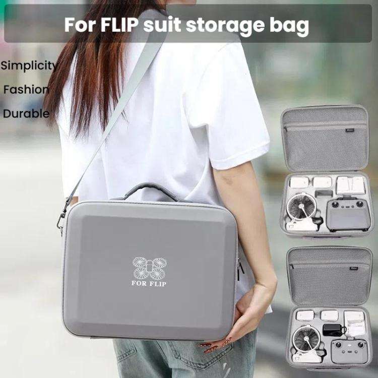 BKANO For DJI Flip Smooth Flying Tri-Power Kit Storage Bag Shock Absorbing Storage Case Backpack(...