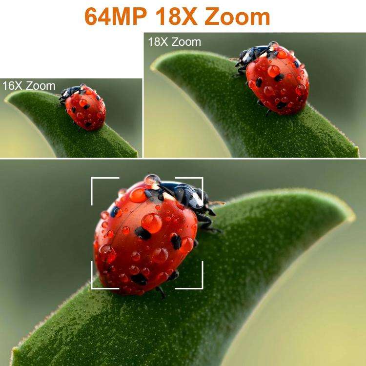 64MP 6K 18X Digital Zoom Ultra HD Video Camera With 4-Inch Touch Screen Camcorder 64G