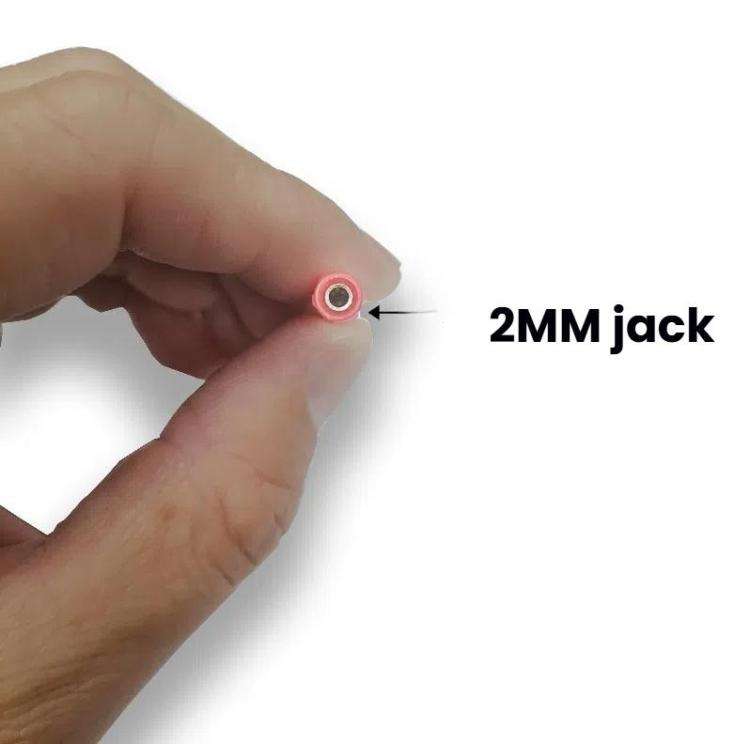 Universal 2mm Jack Multimeter Extension Probe(Red+Black)