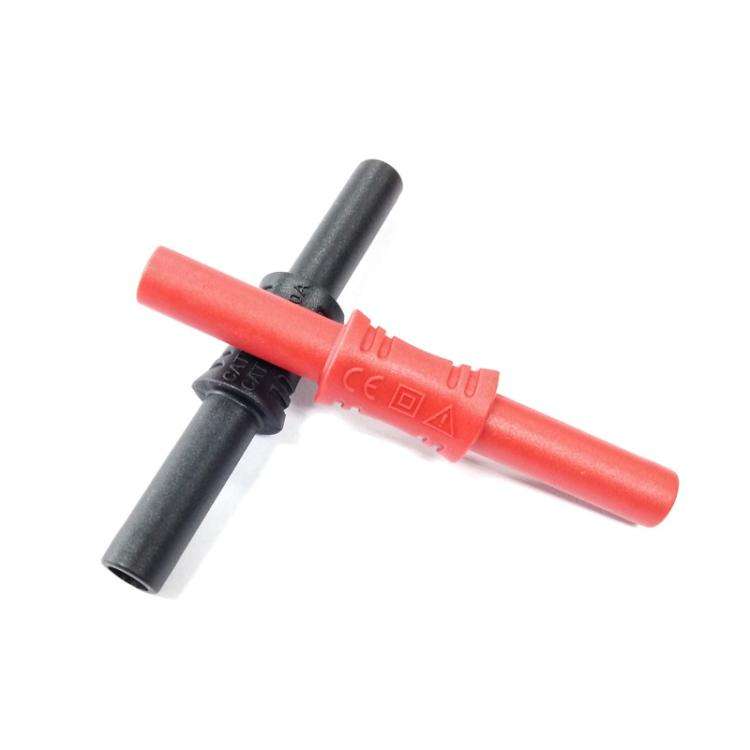 4mm Banana Adapter Multimeter Extension Cable Straight-through Connector(Red)