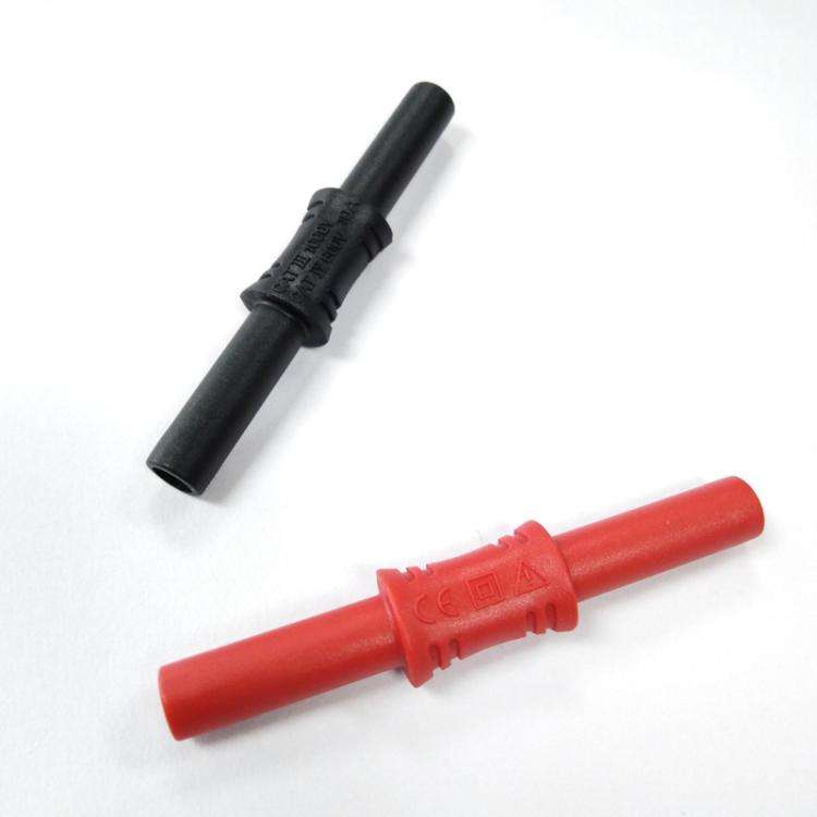 4mm Banana Adapter Multimeter Extension Cable Straight-through Connector(Red)