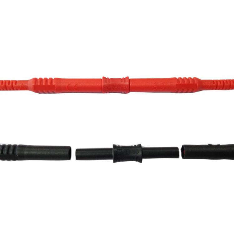 4mm Banana Adapter Multimeter Extension Cable Straight-through Connector(Red)