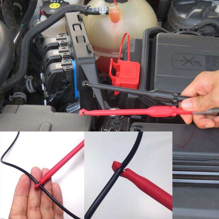 4mm Banana Jack Non-destructive Wire-free Steel Needle Auto Repair Line Detection Probe(16.5cm)