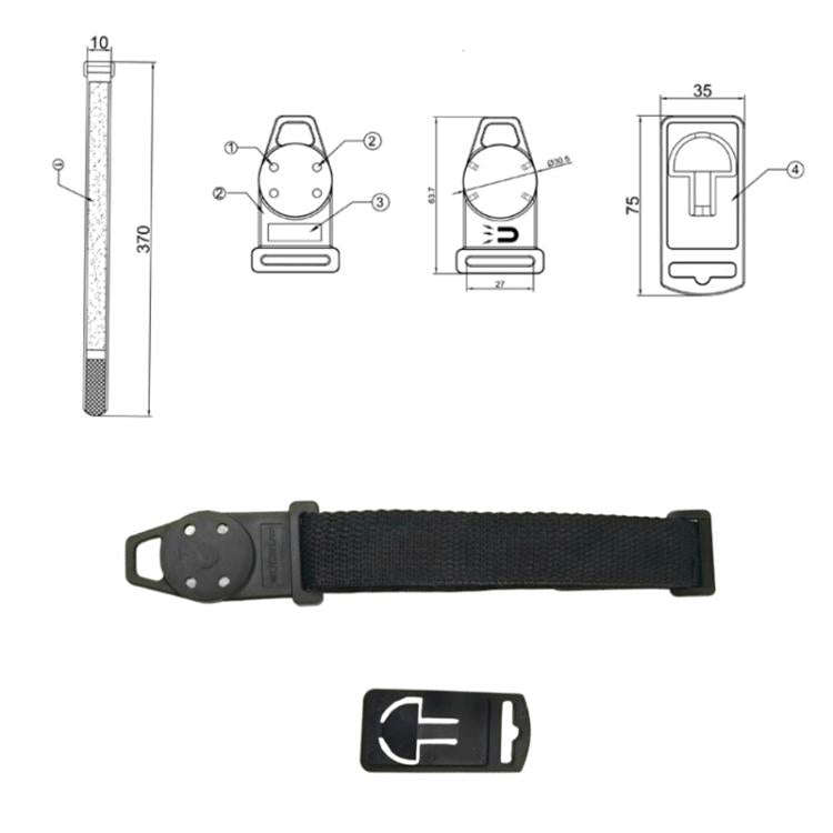 3pcs /Set Universal Digital Multimeter Portable Magnetic Lanyard(BC0006012700)