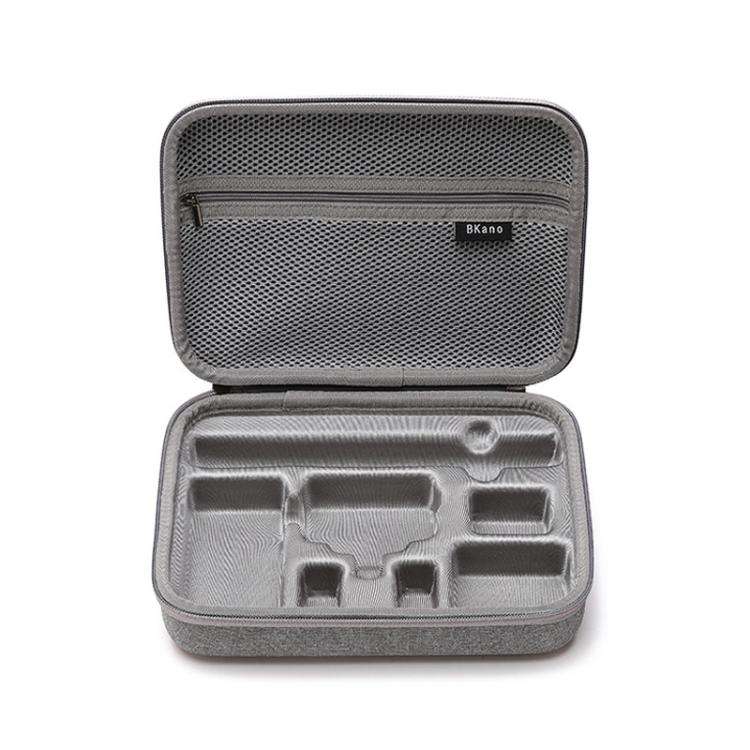 BKANO For DJI Osmo Action 4 / 5 Pro Set Storage Bag Organizer Case Hard Shell Case Handbag(Gray)