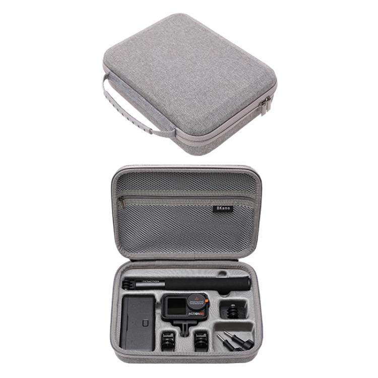 BKANO For DJI Osmo Action 4 / 5 Pro Set Storage Bag Organizer Case Hard Shell Case Handbag(Gray)