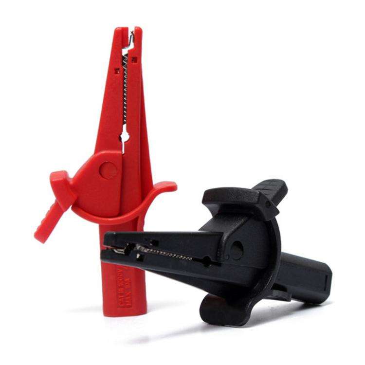 4mm Banana Jack Multimeter Insulation Test Alligator Clip(Black)