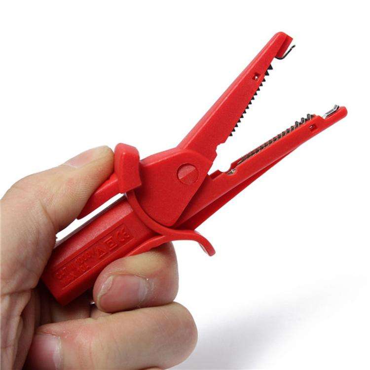 4mm Banana Jack Multimeter Insulation Test Alligator Clip(Black)