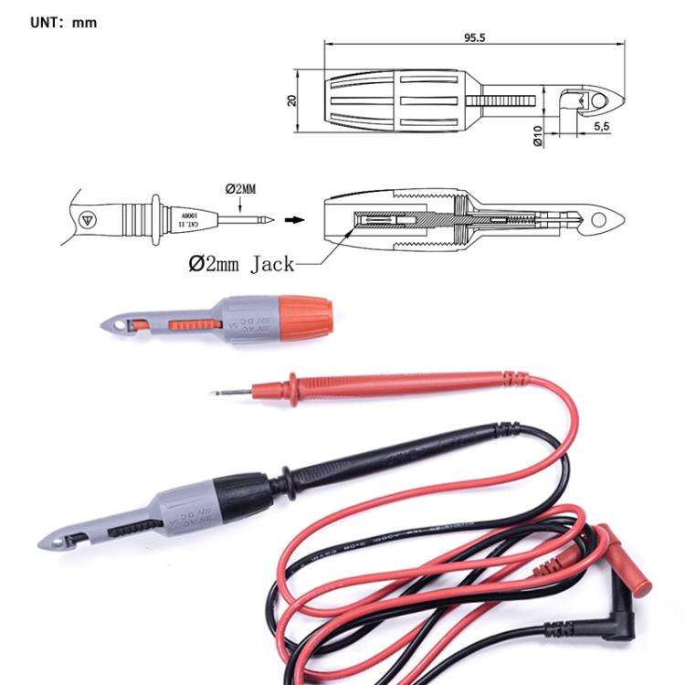 Universal Multimeter Test Piercing Probe For Auto Repair(2mm Jack)