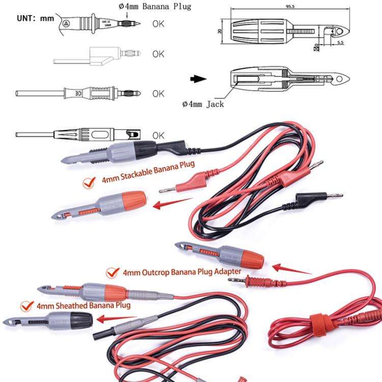 Universal Multimeter Test Piercing Probe For Auto Repair(2mm Jack)