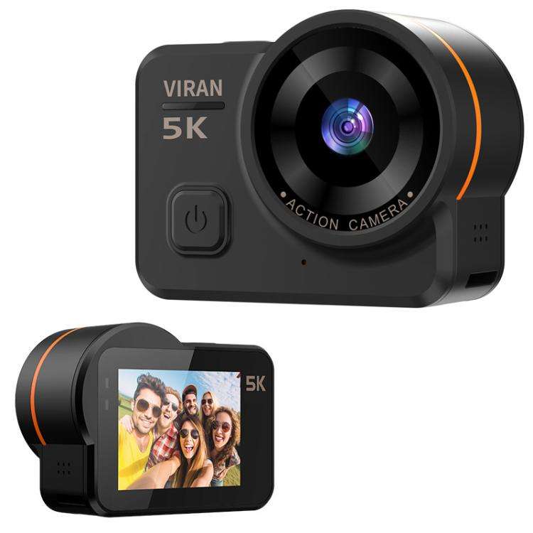 VIRAN V10 5K WiFi 2.0-Inch IPS Screen IP68 Waterproof Six-Axis Anti-Shake Sports Camera(Black)