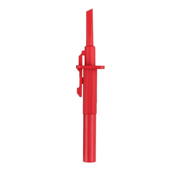 4mm Banana Jack Multimeter IC Clip Test Hook Telescopic Probe(Red)