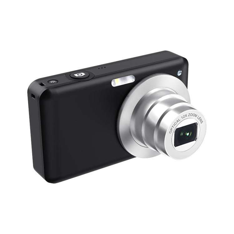 4K HD 6X Optical Zoom Digital Camera 3 Inch IPS Screen Video Vlogging Camcorde 32G(Black)