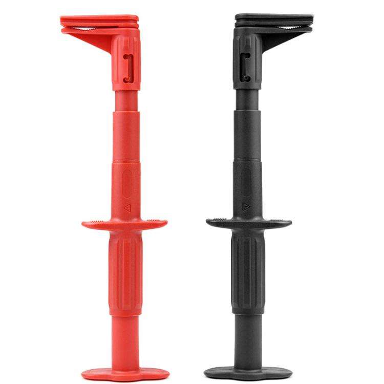 4mm Banana Jack IC Clamp Probe Hook Universal Multimeter Test Telescopic Hook(Red)