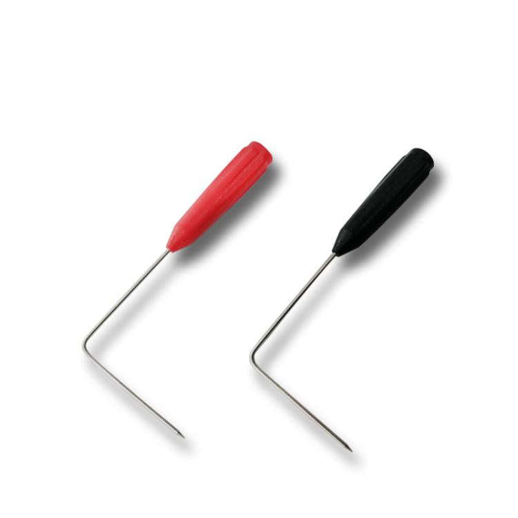 2mm Jack 90 Degree Puncture Extension Needle Multimeter Probe Universal Digital Meter Probe(Red)
