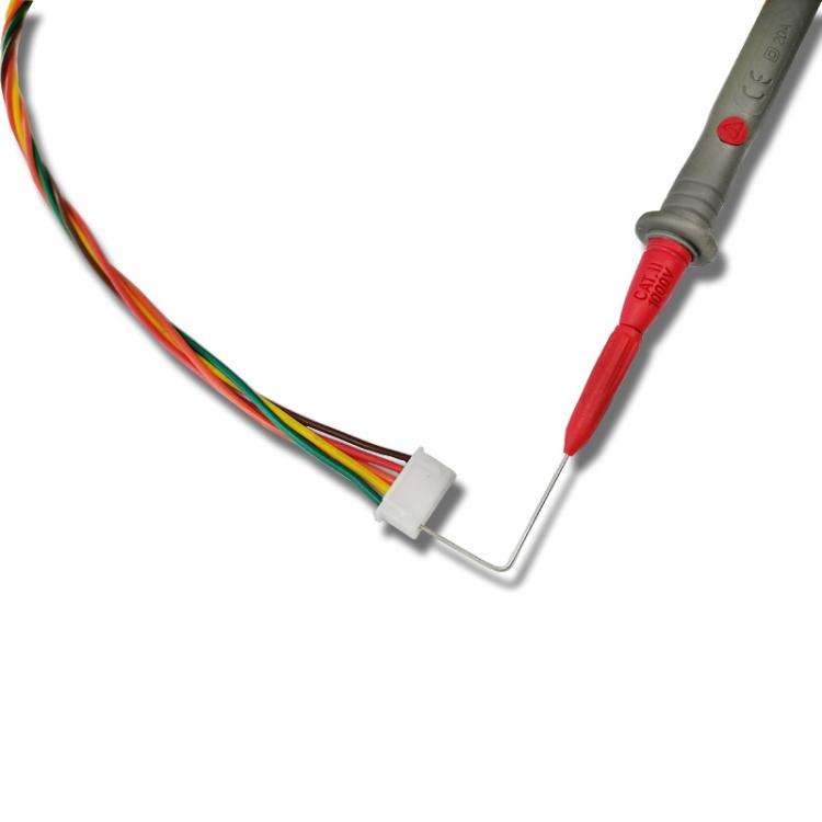 2mm Jack 90 Degree Puncture Extension Needle Multimeter Probe Universal Digital Meter Probe(Red)