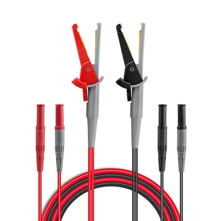 Multimeter Alligator Clip 4mm Banana Jack Test Pen Clip 4-Wire Silicone Test Clip(BC0001004800)