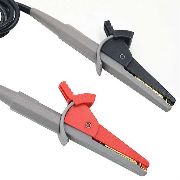 Multimeter Alligator Clip 4mm Banana Jack Test Pen Clip 4-Wire Silicone Test Clip(BC0001004800)